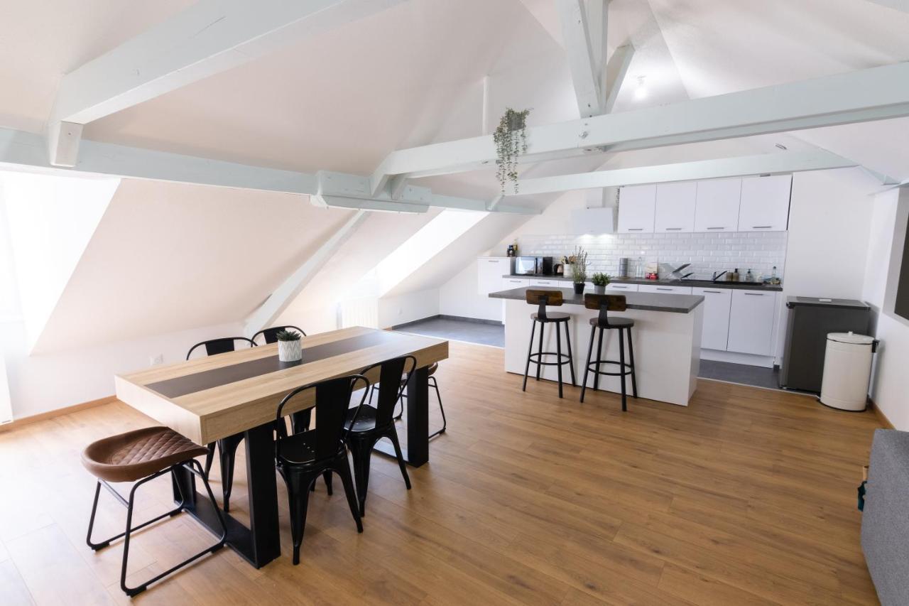 Appartement Atypique Proche Gare/ Dans L'Hyper-Centre Spacieux Pour 6P Au Coeur De Mulhouse Exterior foto
